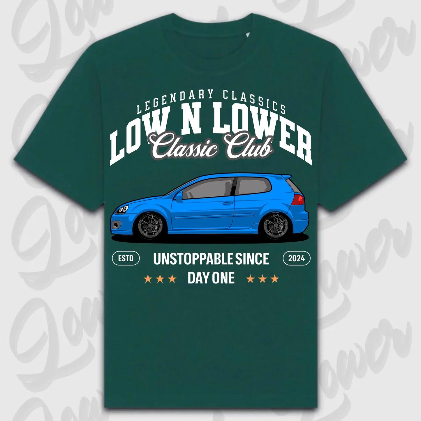 T-Shirt MK5 - personalisierbar Oversized T-Shirt ( Front Print ) Glazed-Green