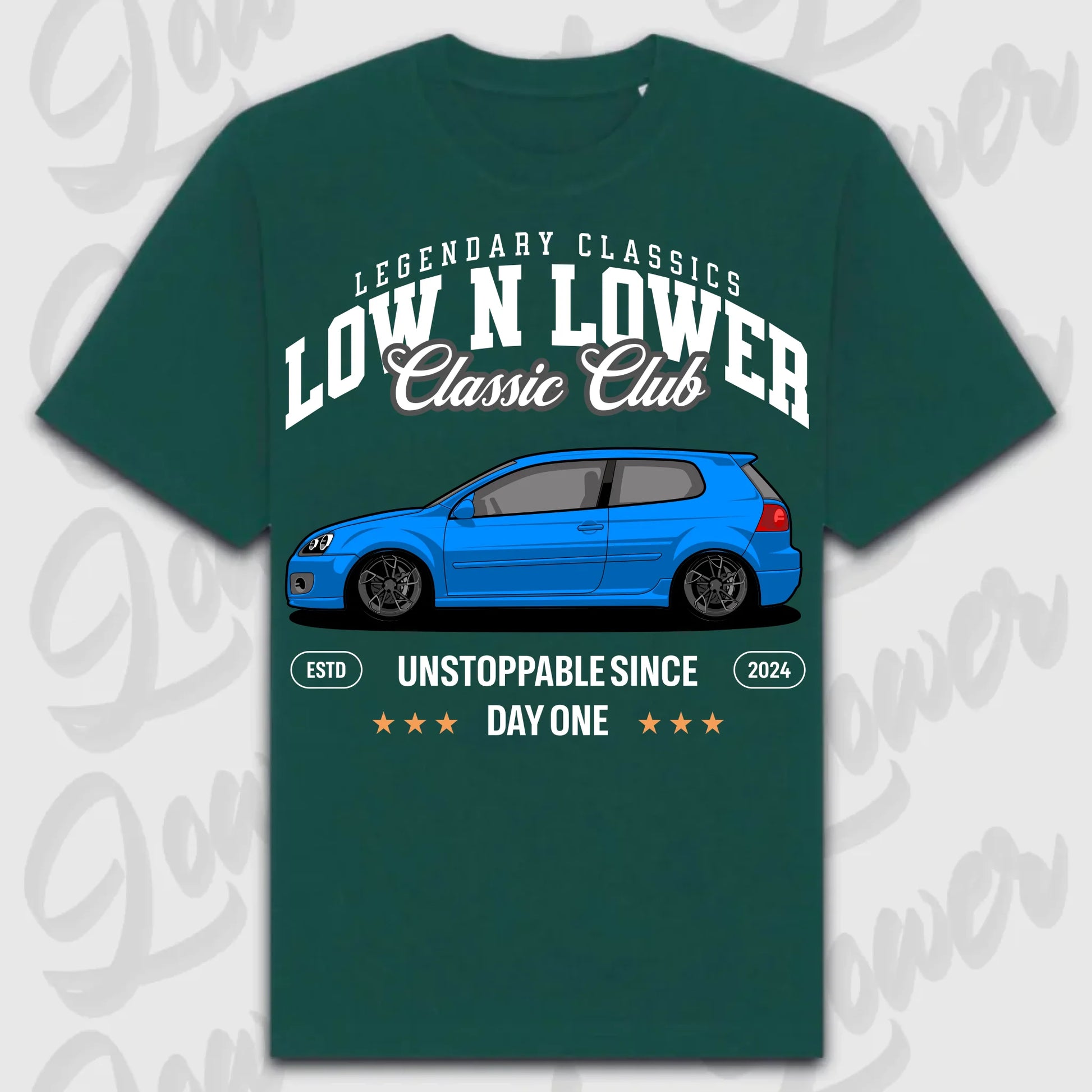 T-Shirt MK5 - personalisierbar Oversized T-Shirt ( Front Print ) Glazed-Green