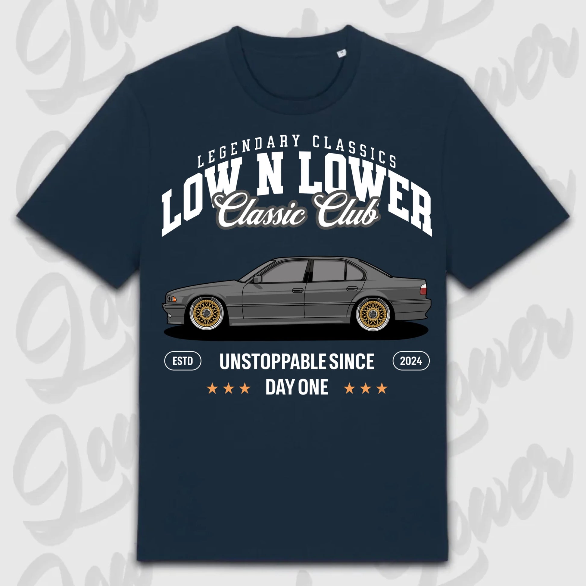 T-Shirt E38 - personalisierbar Standard T-Shirt ( Front Print ) French-Navy