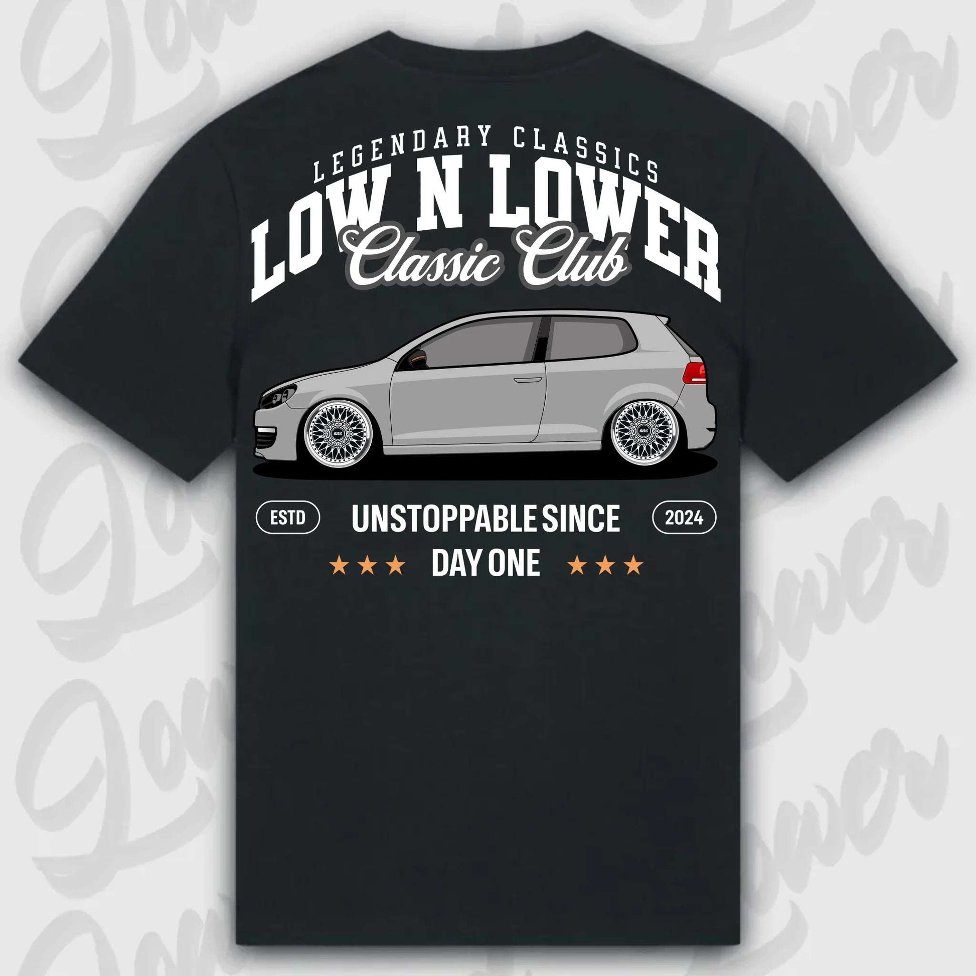 T-Shirt MK6 - personalisierbar Standard T-Shirt ( Back Print ) Black