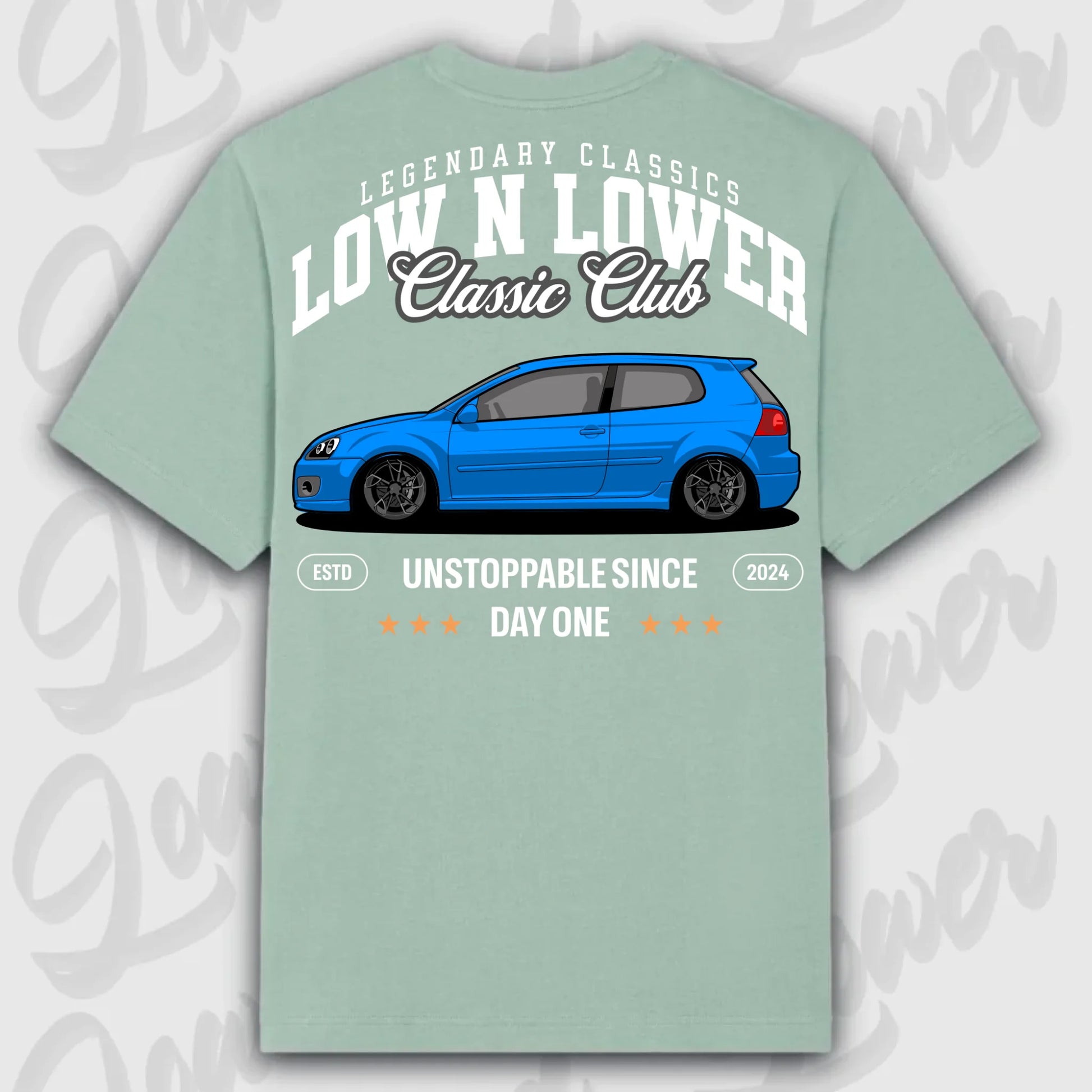 T-Shirt MK5 - personalisierbar Oversized T-Shirt ( Back Print ) Aloe