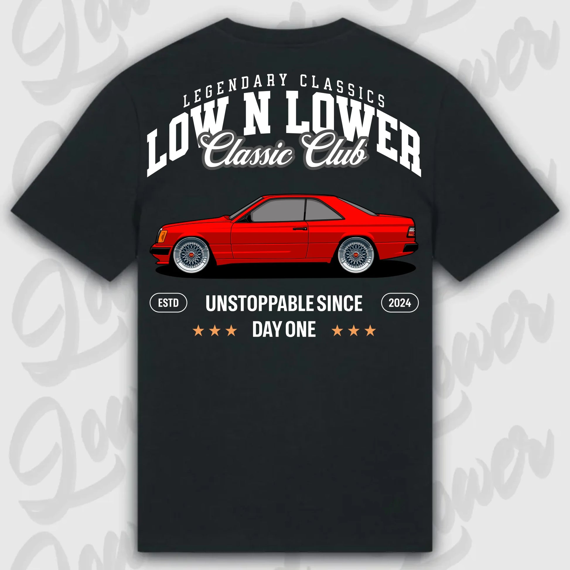 T-Shirt W125 Coupe - personalisierbar Standard T-Shirt ( Back Print ) Black