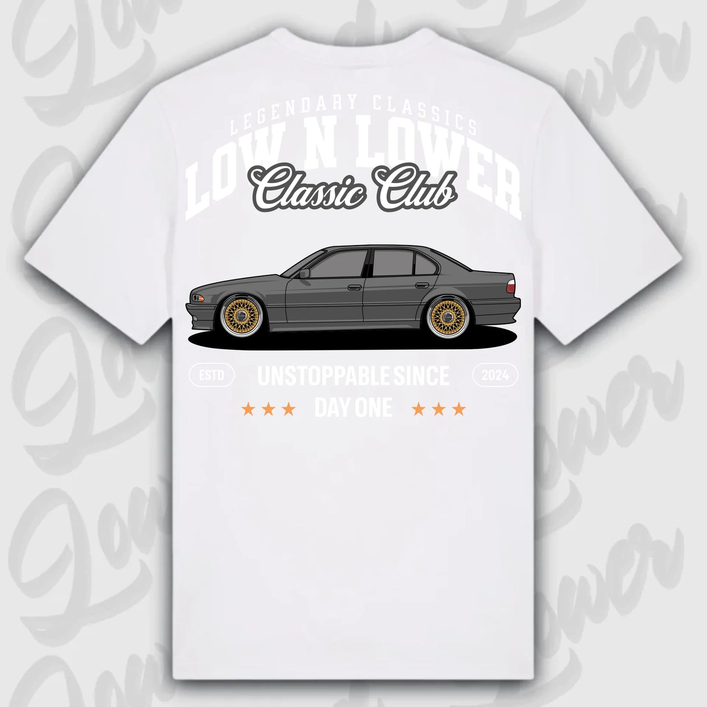 T-Shirt E38 - personalisierbar Standard T-Shirt ( Back Print ) White