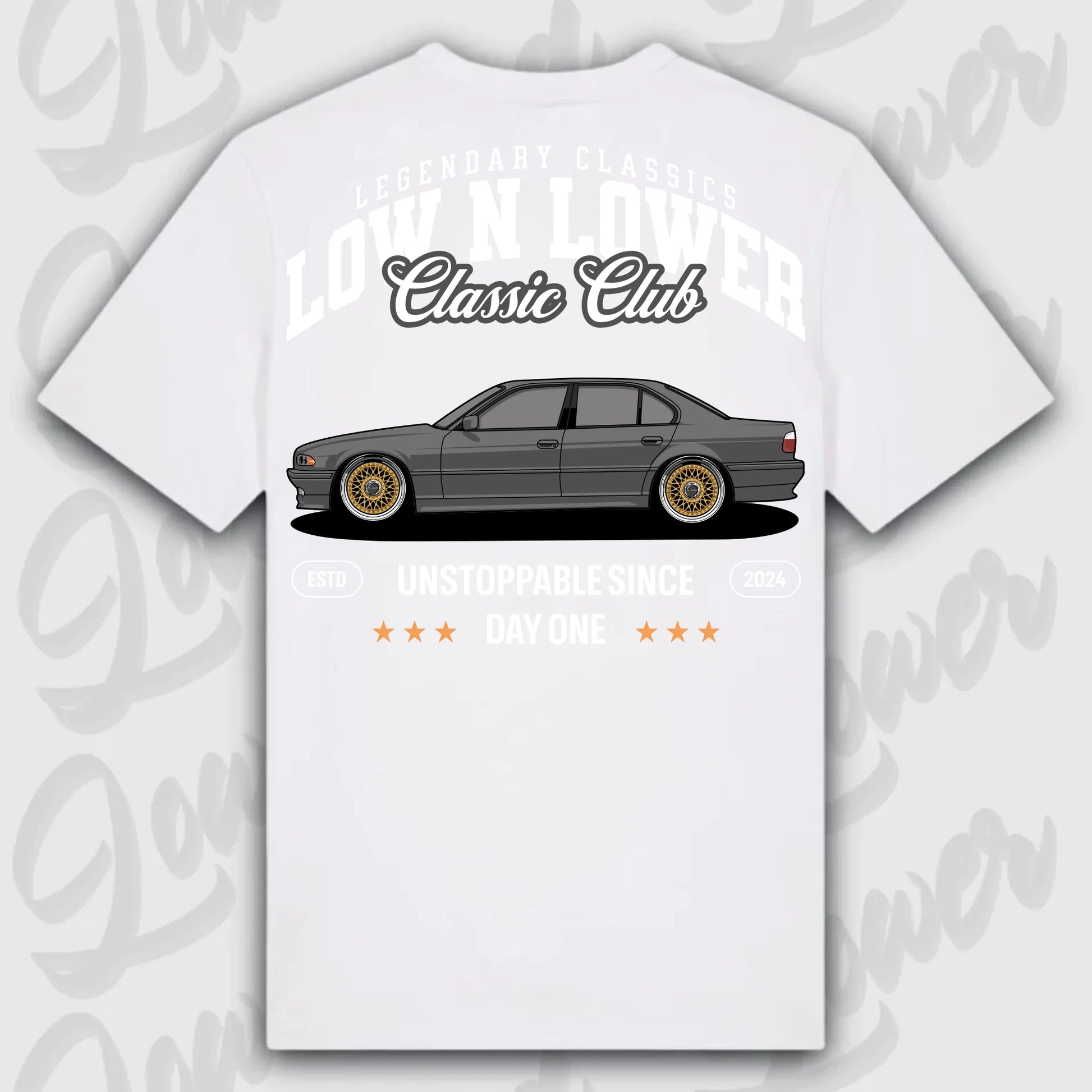T-Shirt E38 - personalisierbar Standard T-Shirt ( Back Print ) White