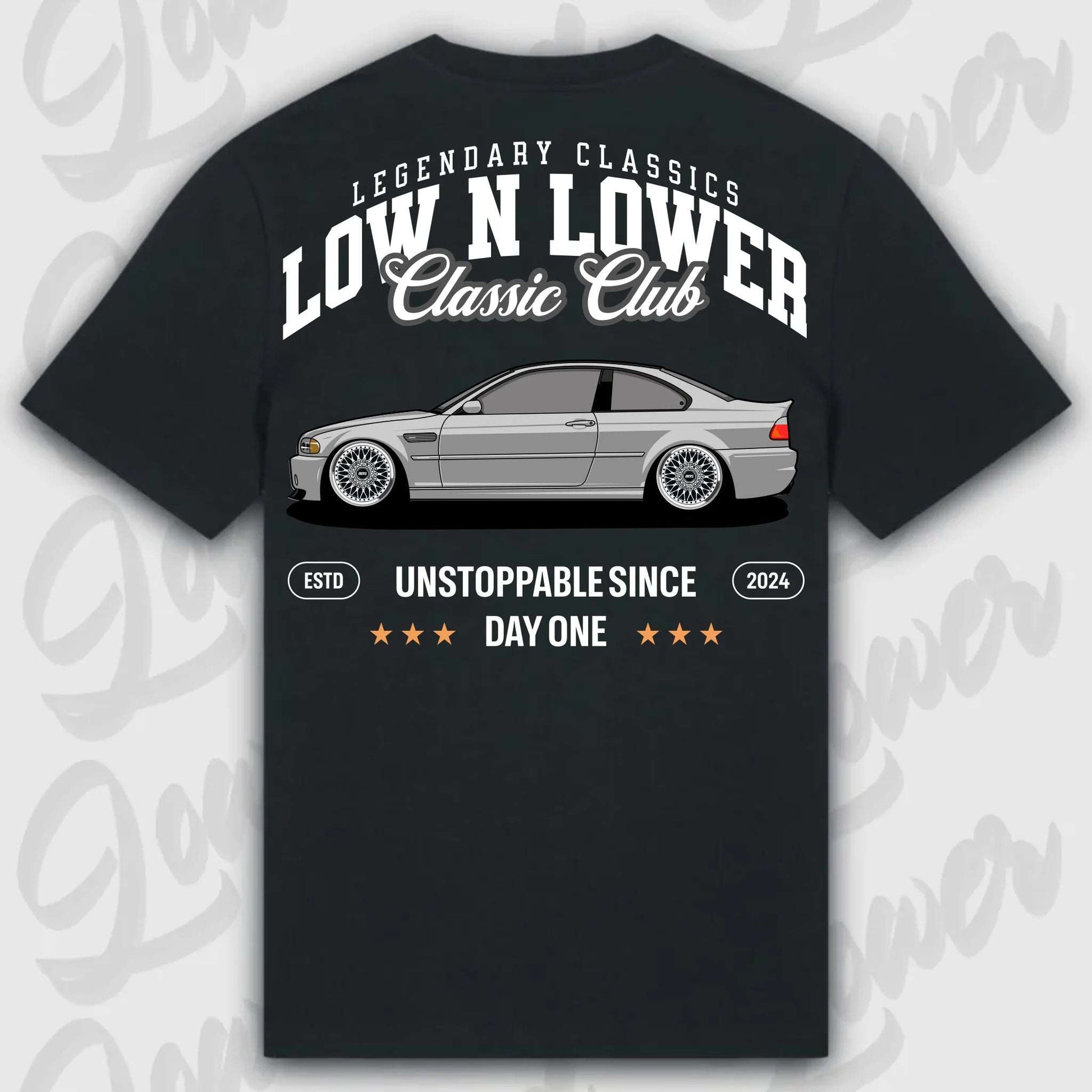 T-Shirt M3 E46 - personalisierbar Standard T-Shirt ( Back Print ) Black