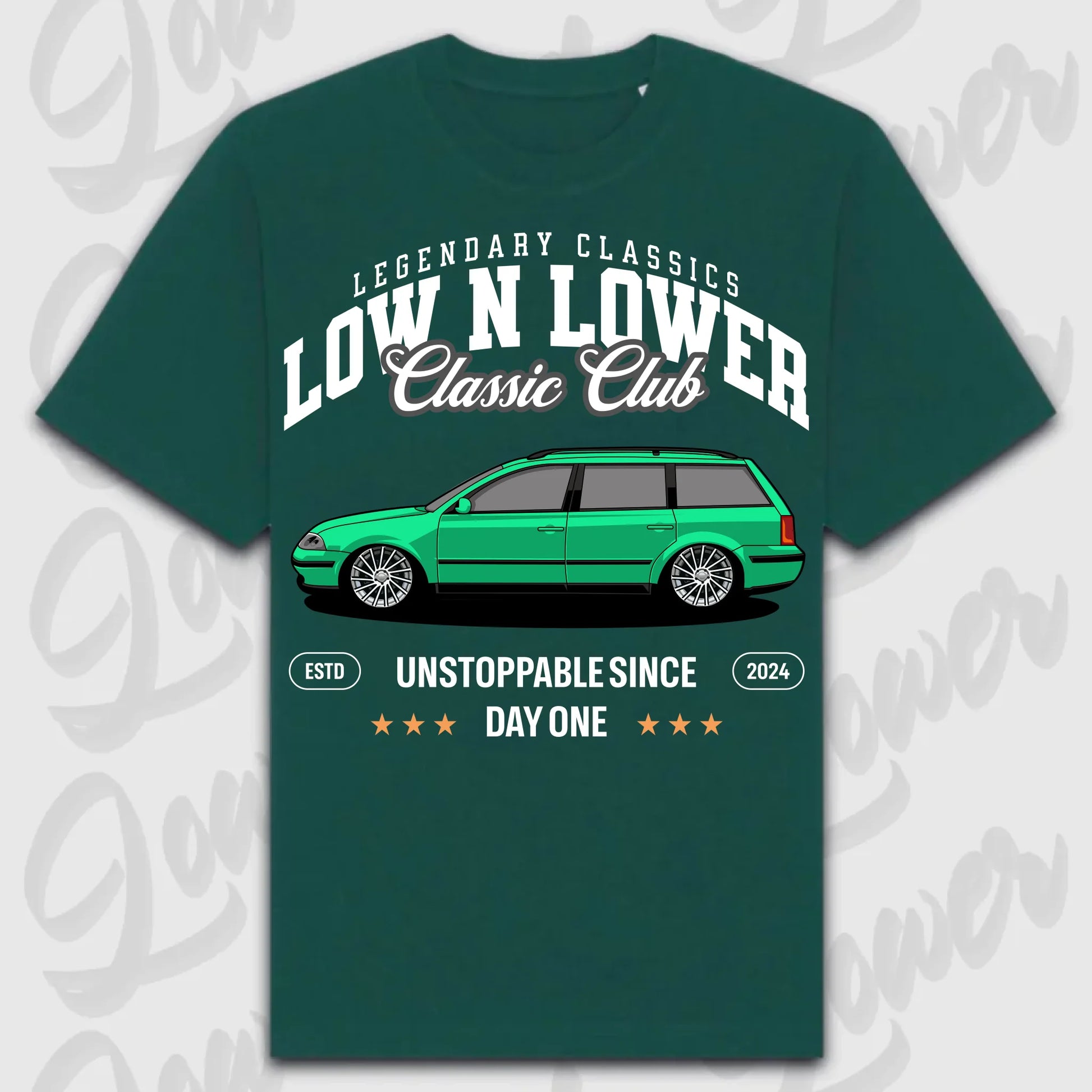 T-Shirt Passat 3 BG - personalisierbar Oversized T-Shirt ( Front Print ) Glazed-Green