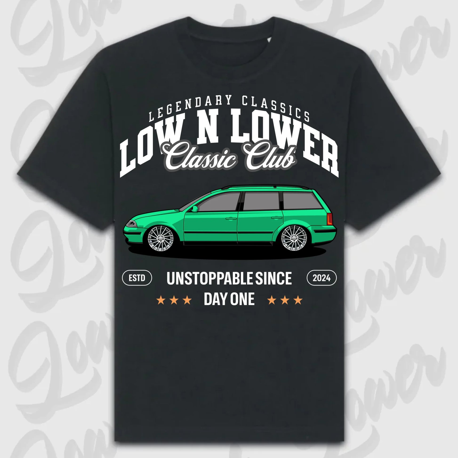 T-Shirt Passat 3 BG - personalisierbar Oversized T-Shirt ( Front Print ) Black
