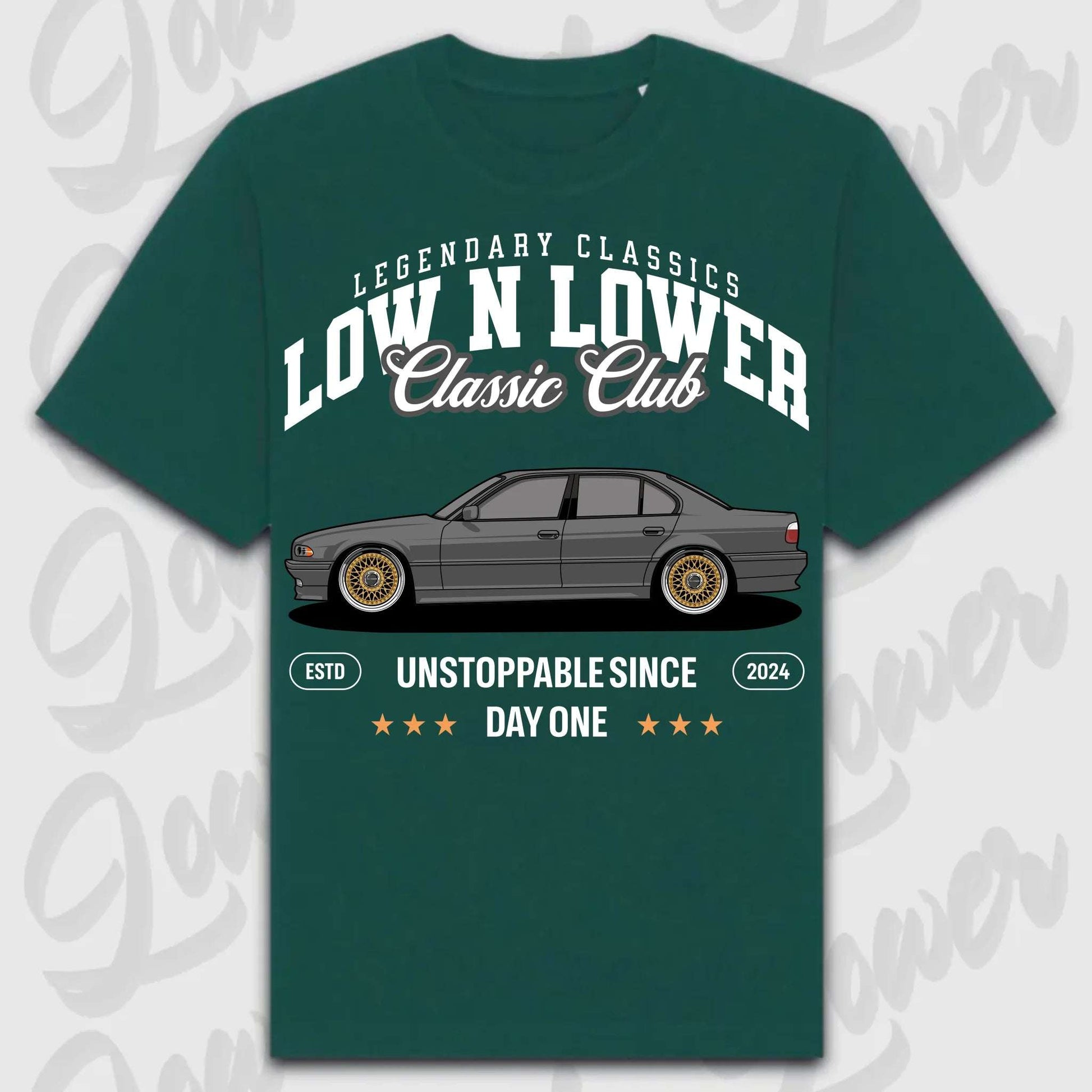 T-Shirt E38 - personalisierbar Oversized T-Shirt ( Front Print ) Glazed-Green