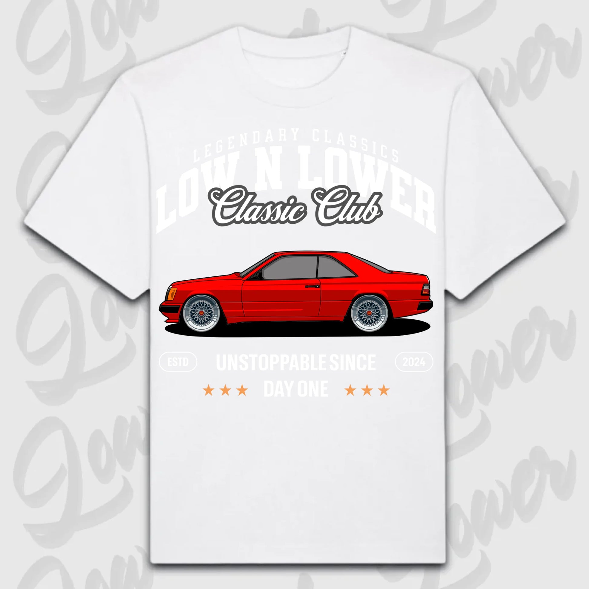 T-Shirt W125 Coupe - personalisierbar Oversized T-Shirt ( Front Print ) White