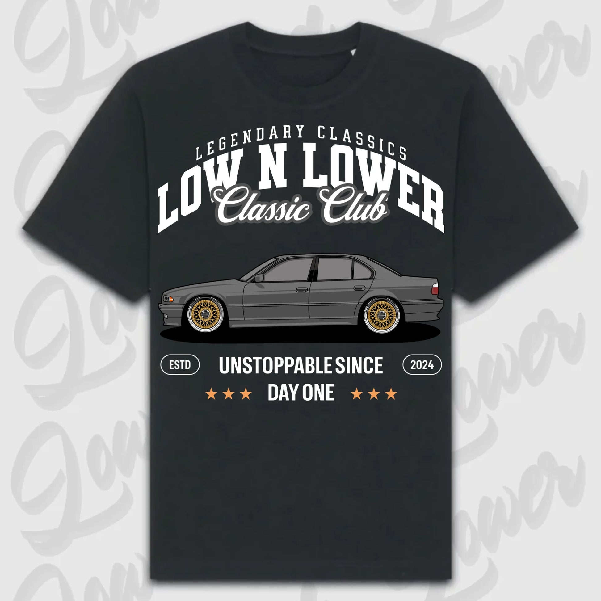 T-Shirt E38 - personalisierbar Oversized T-Shirt ( Front Print ) Black