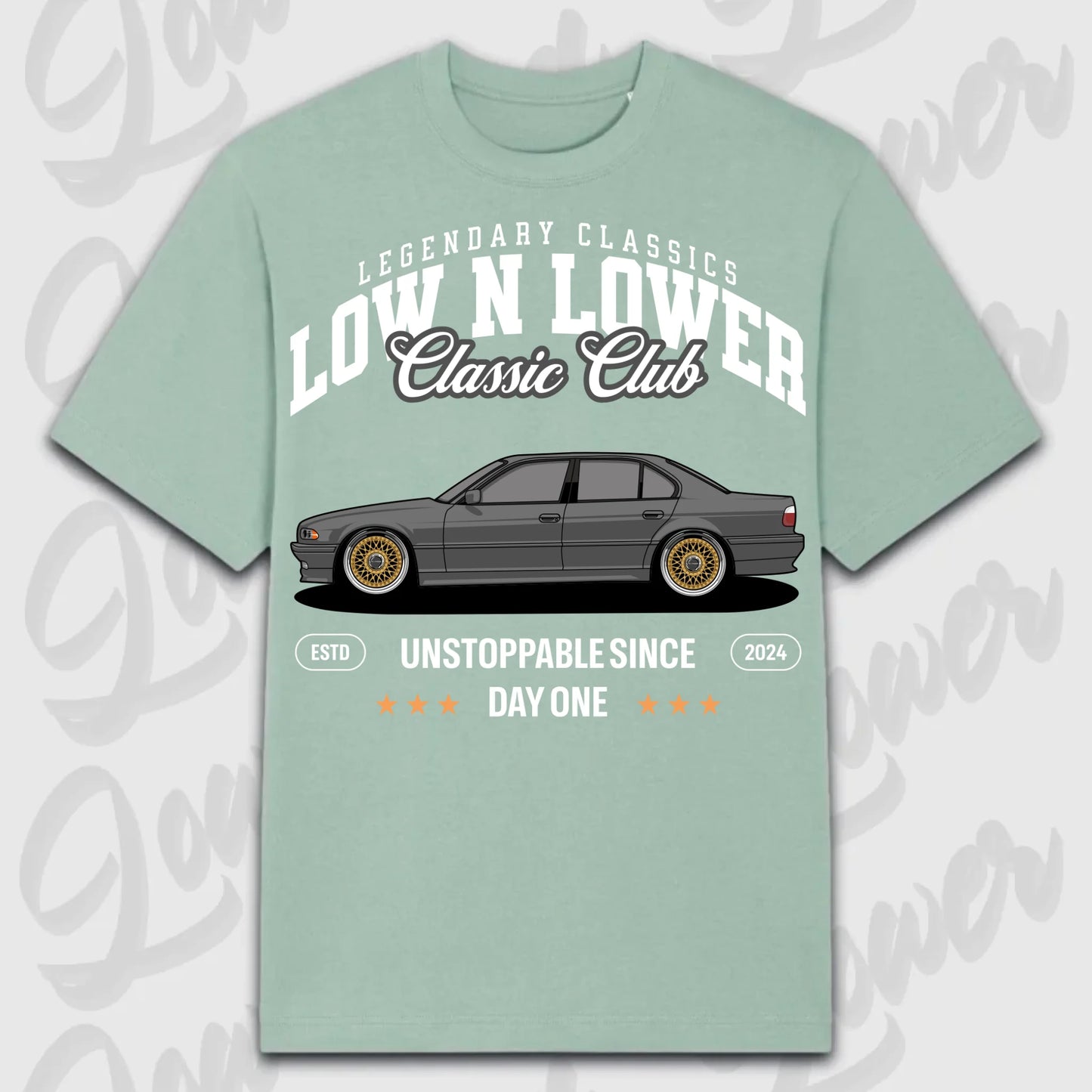 T-Shirt E38 - personalisierbar Oversized T-Shirt ( Front Print ) Aloe