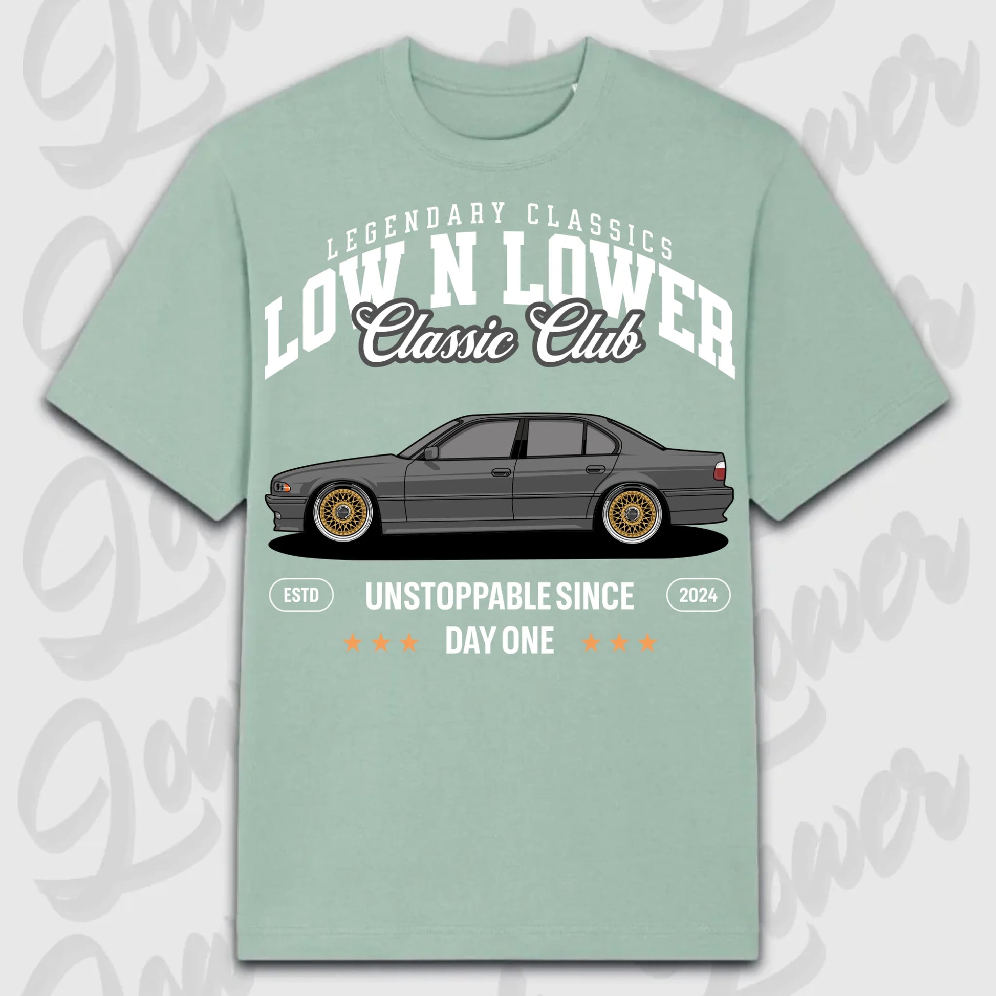 T-Shirt E38 - personalisierbar Oversized T-Shirt ( Front Print ) Aloe