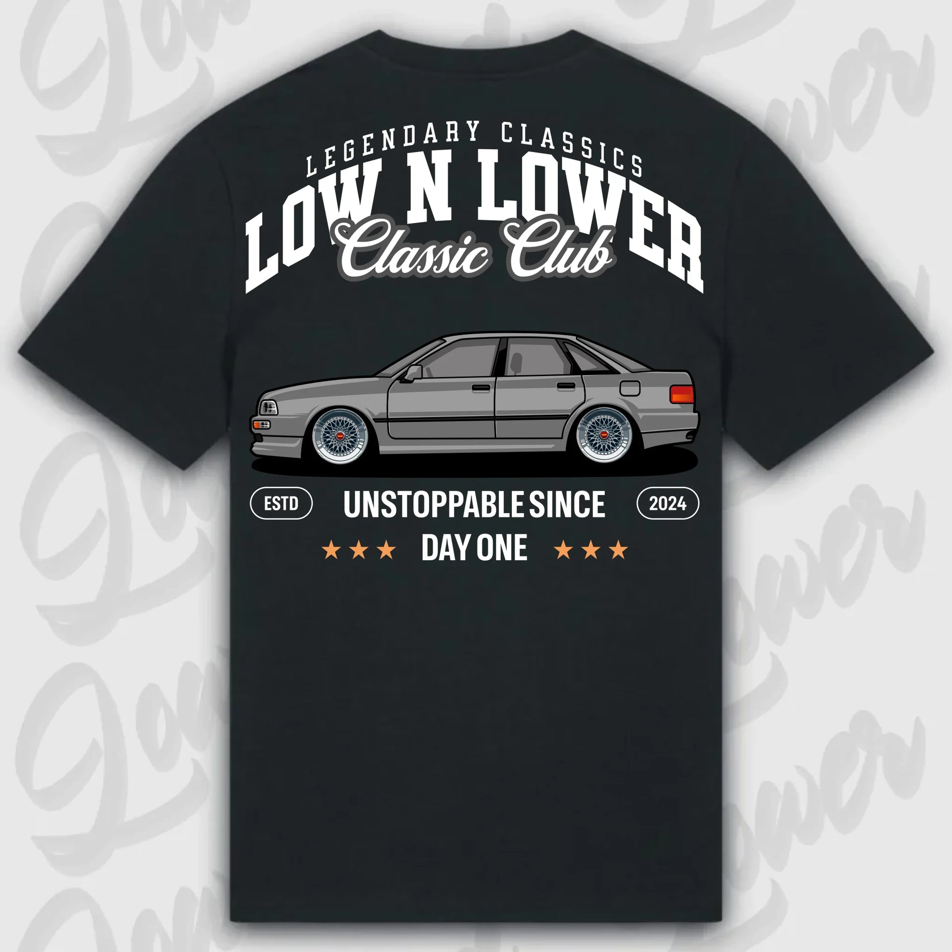 T-Shirt Audi 80 - personalisierbar Standard T-Shirt ( Back Print ) Black