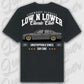 T-Shirt E38 - personalisierbar Oversized T-Shirt ( Back Print ) Black