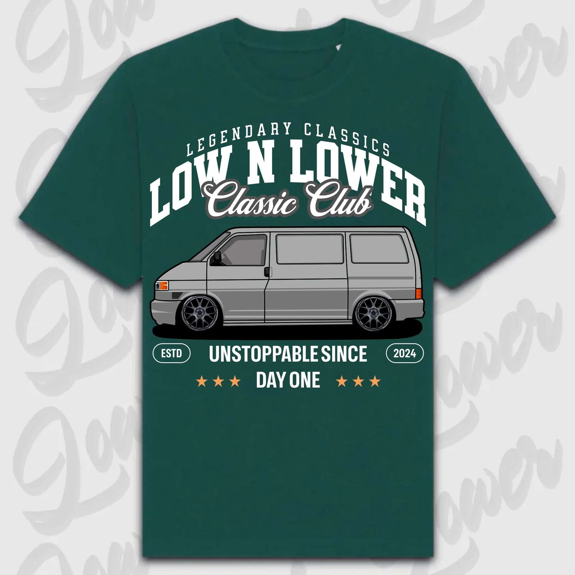 T-Shirt T4 - personalisierbar Oversized T-Shirt ( Front Print ) Glazed-Green