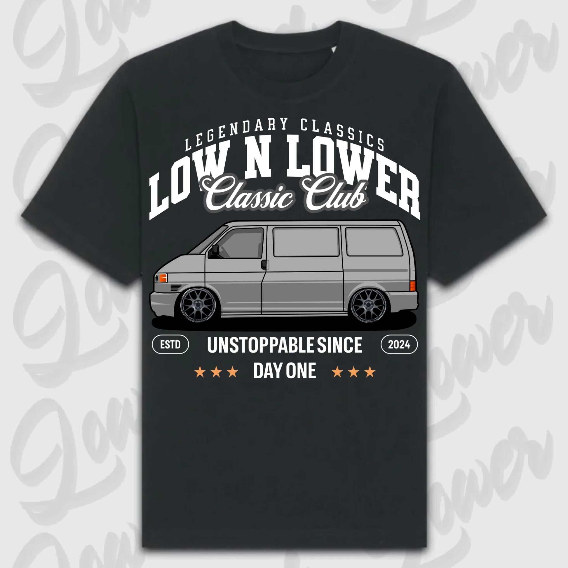T-Shirt T4 - personalisierbar Oversized T-Shirt ( Front Print ) Black