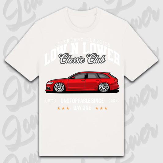 T-Shirt RS6 Avant - personalisiert Standard T-Shirt ( Front Print ) White