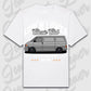 T-Shirt T4 - personalisierbar Oversized T-Shirt ( Front Print ) White