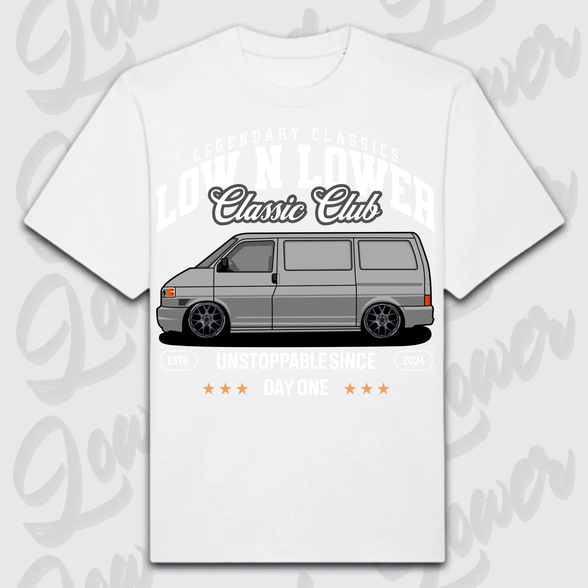 T-Shirt T4 - personalisierbar Oversized T-Shirt ( Front Print ) White