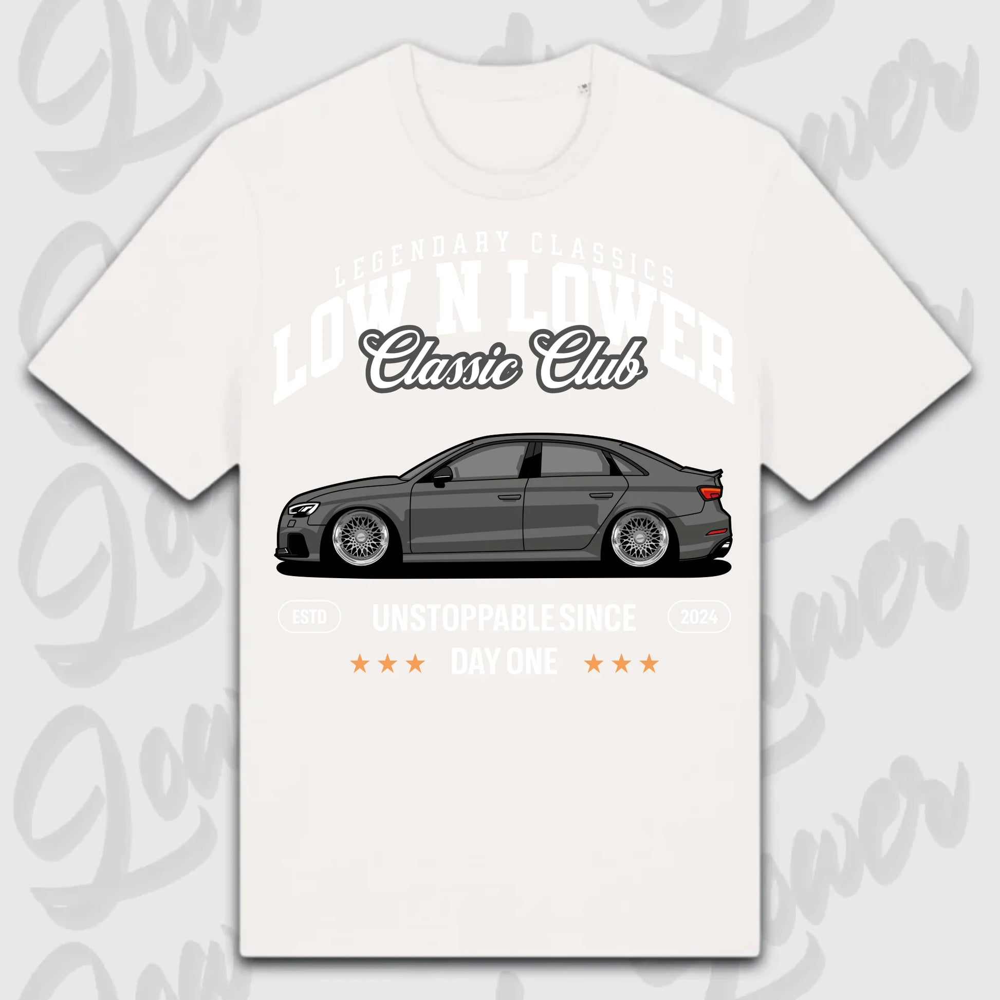 T-Shirt RS3 C8 - personalisiert Standard T-Shirt ( Front Print ) White