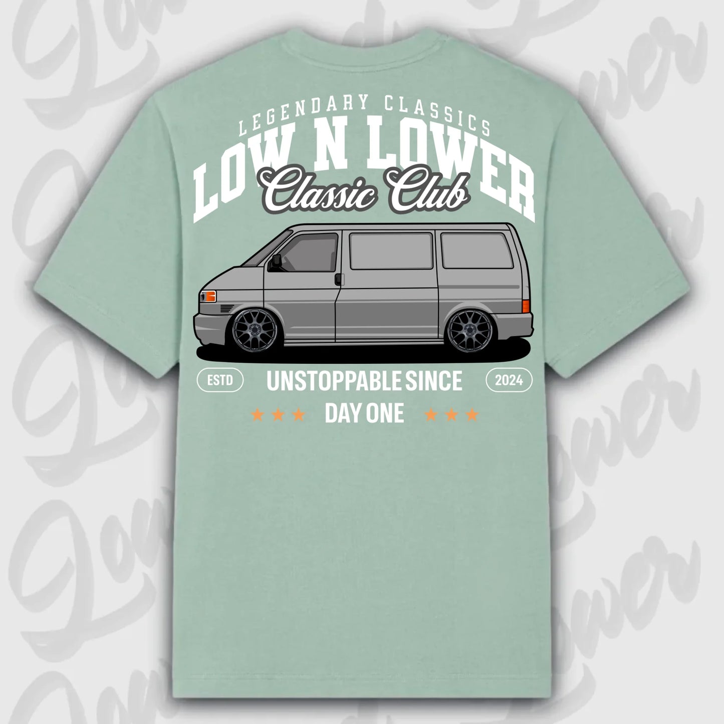 T-Shirt T4 - personalisierbar Oversized T-Shirt ( Back Print ) Aloe