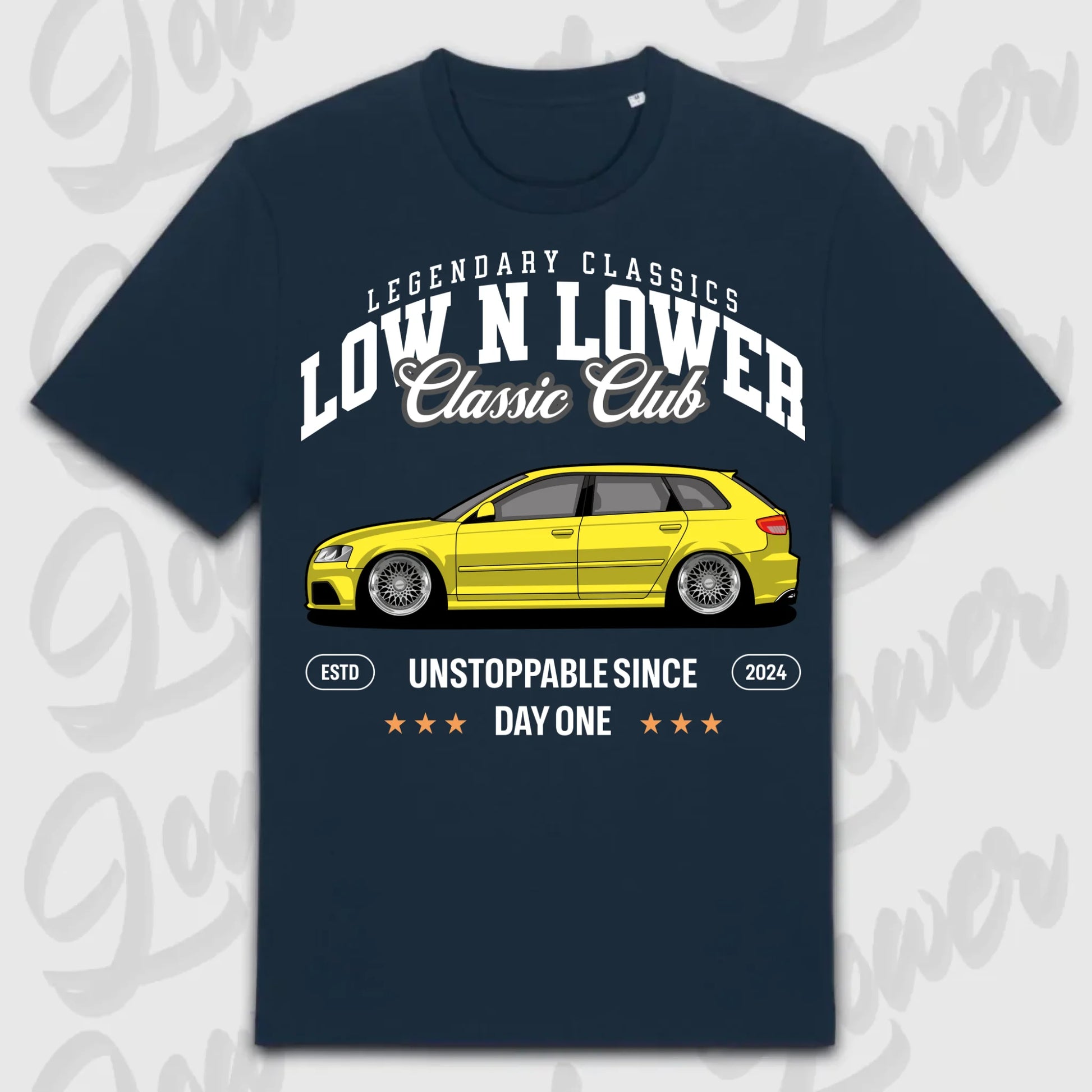 T-Shirt RS3 8P - personalisiert Standard T-Shirt ( Front Print ) French-Navy