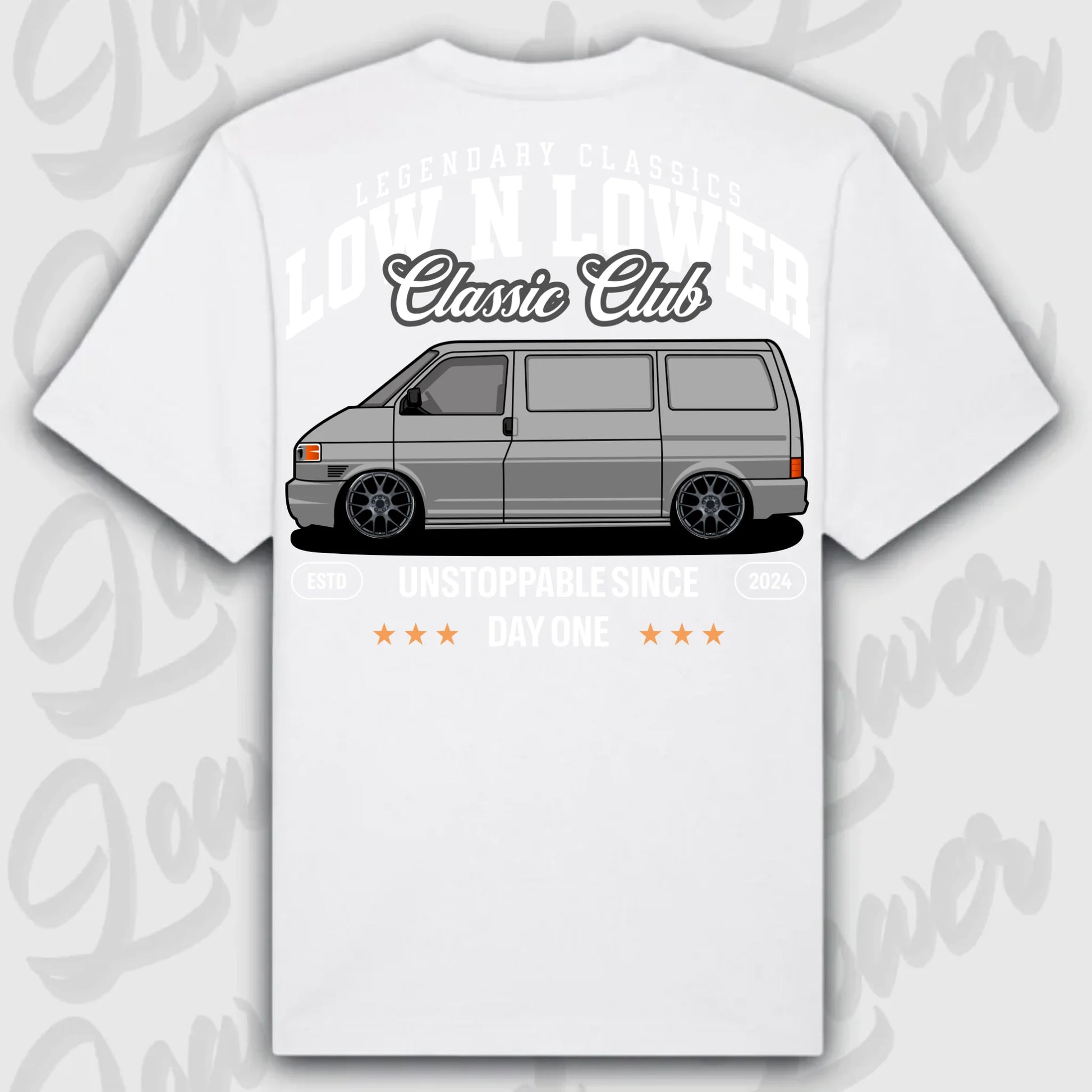 T-Shirt T4 - personalisierbar Oversized T-Shirt ( Back Print ) White