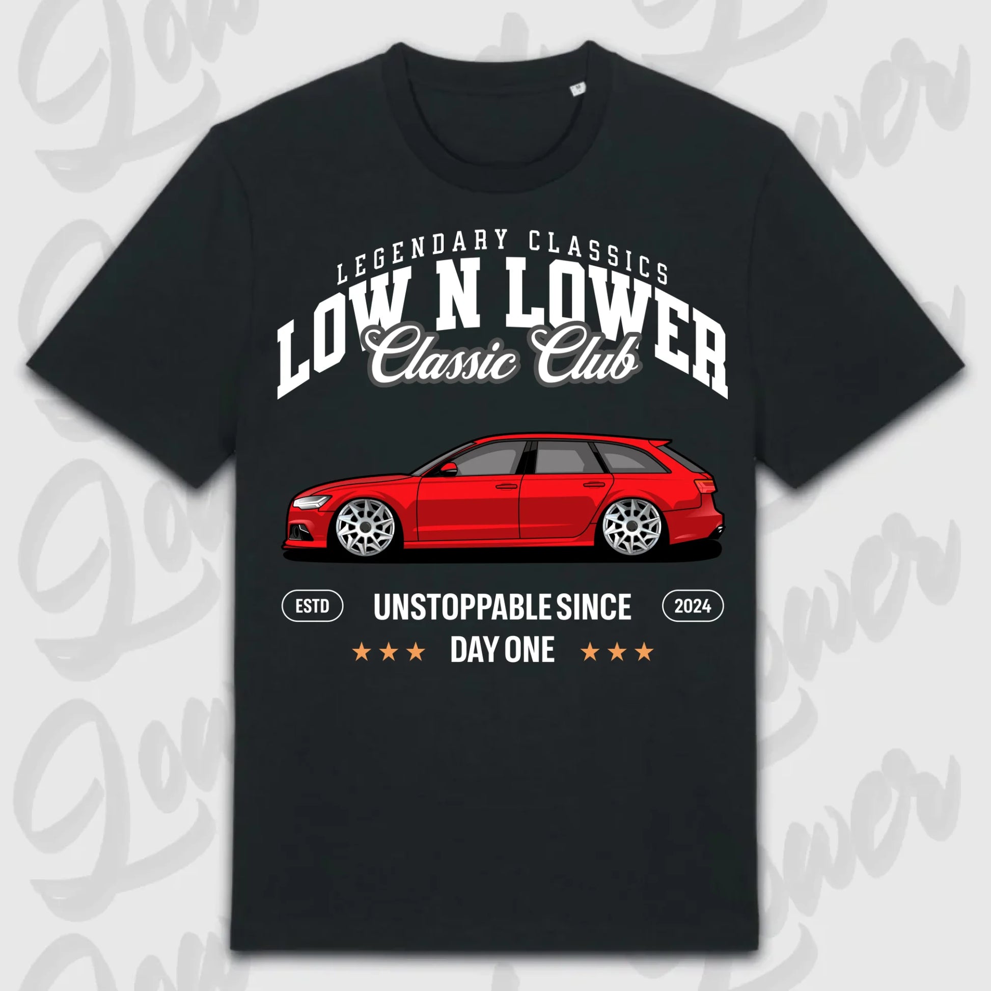 T-Shirt RS6 Avant - personalisiert Standard T-Shirt ( Front Print ) Black