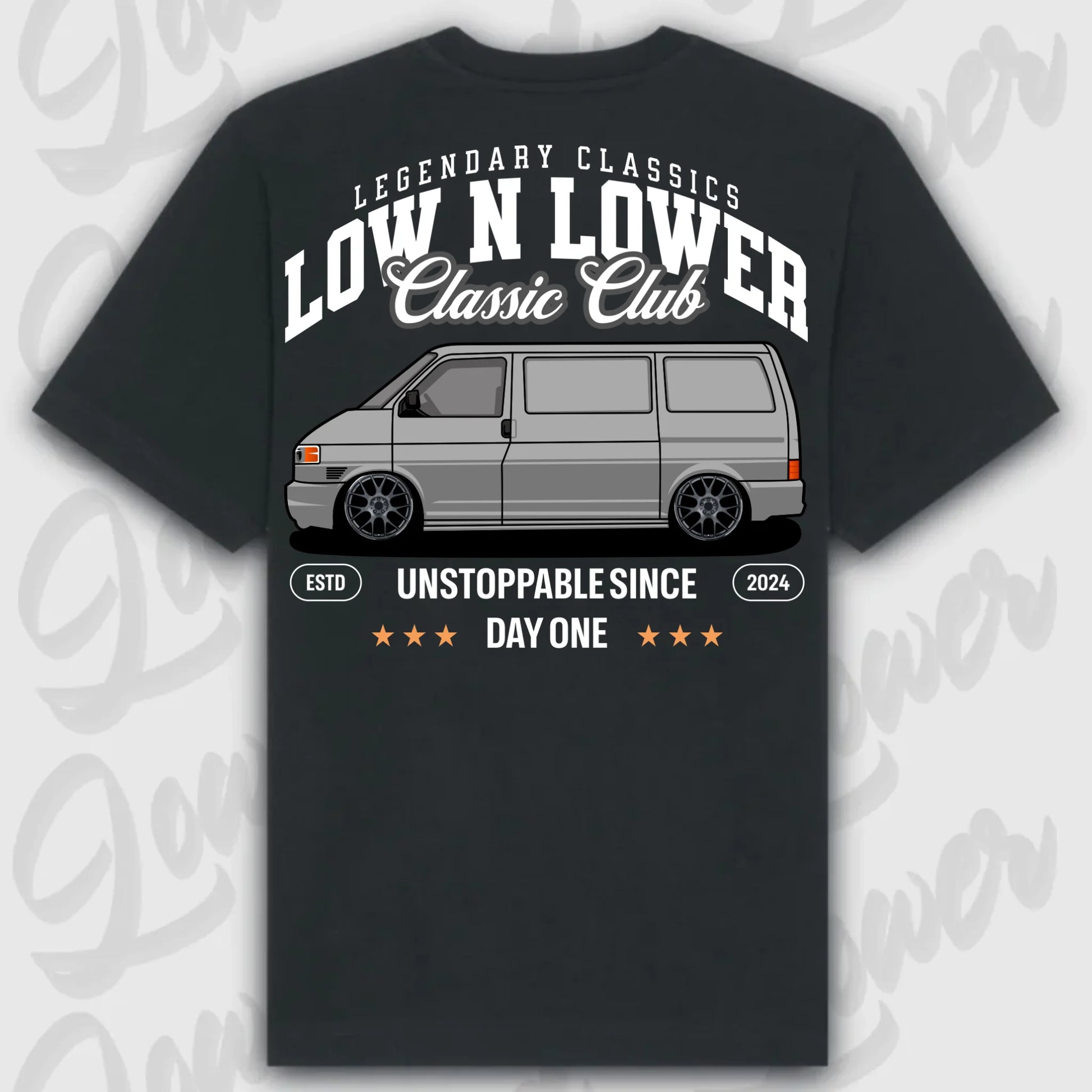 T-Shirt T4 - personalisierbar Oversized T-Shirt ( Back Print ) Black