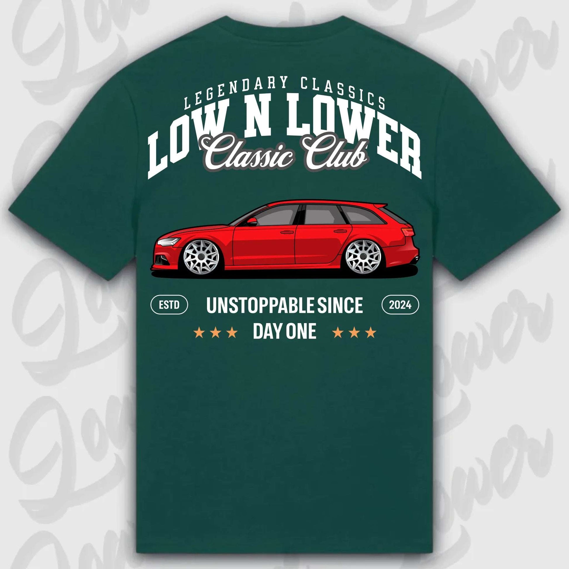 T-Shirt RS6 Avant - personalisiert Standard T-Shirt ( Back Print ) Glazed-Green XXL