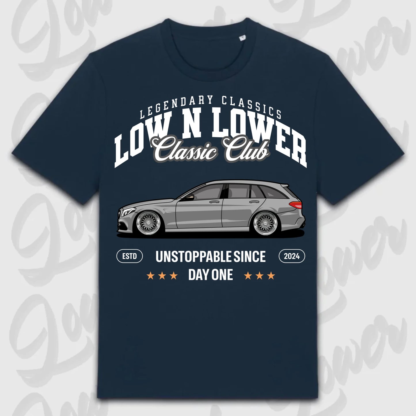 T-Shirt W205 - personalisiert Standard T-Shirt ( Front Print ) French-Navy