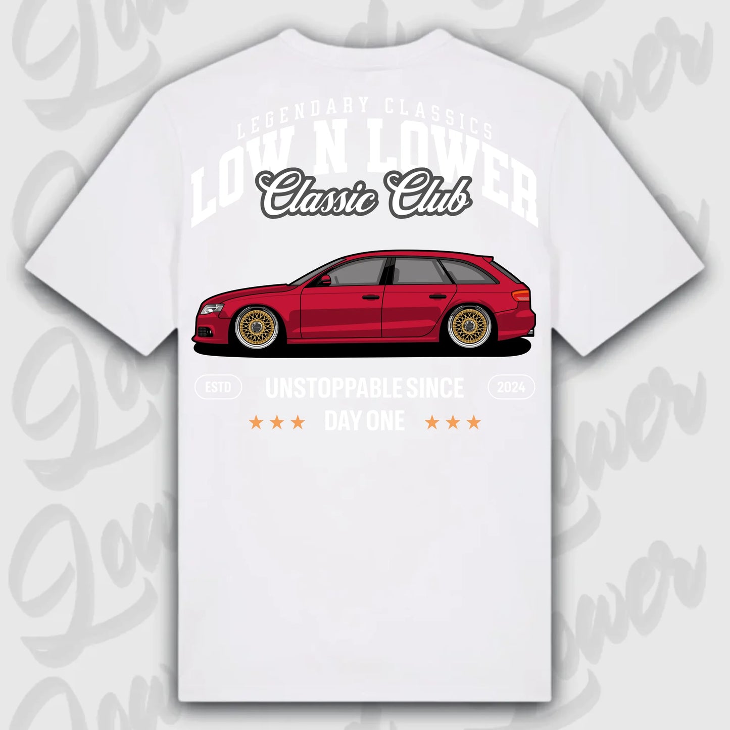 T-Shirt B8 Avant - personalisiert Standard T-Shirt ( Back Print ) White