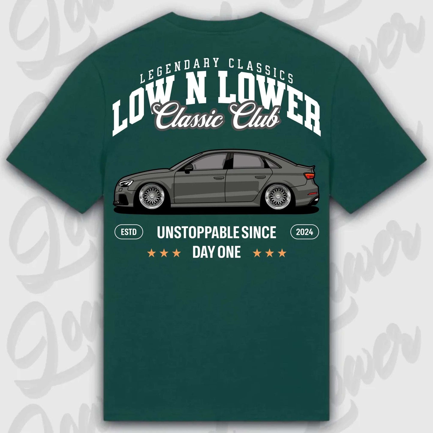 T-Shirt RS3 C8 - personalisiert Standard T-Shirt ( Back Print ) Glazed-Green XXL