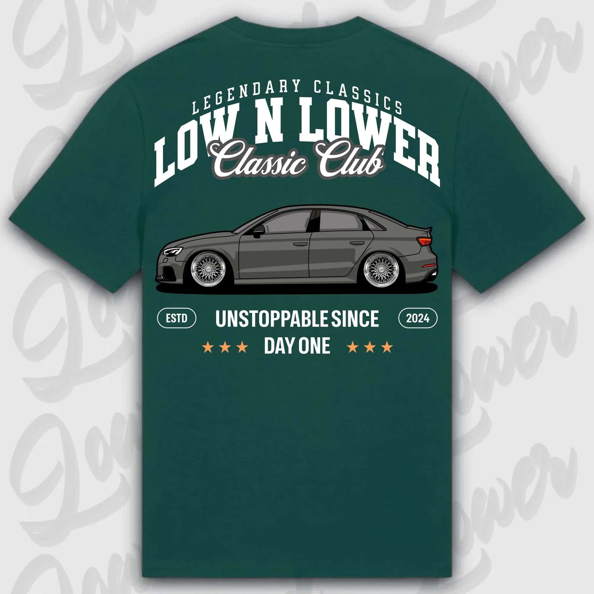 T-Shirt RS3 C8 - personalisiert Standard T-Shirt ( Back Print ) Glazed-Green XXL