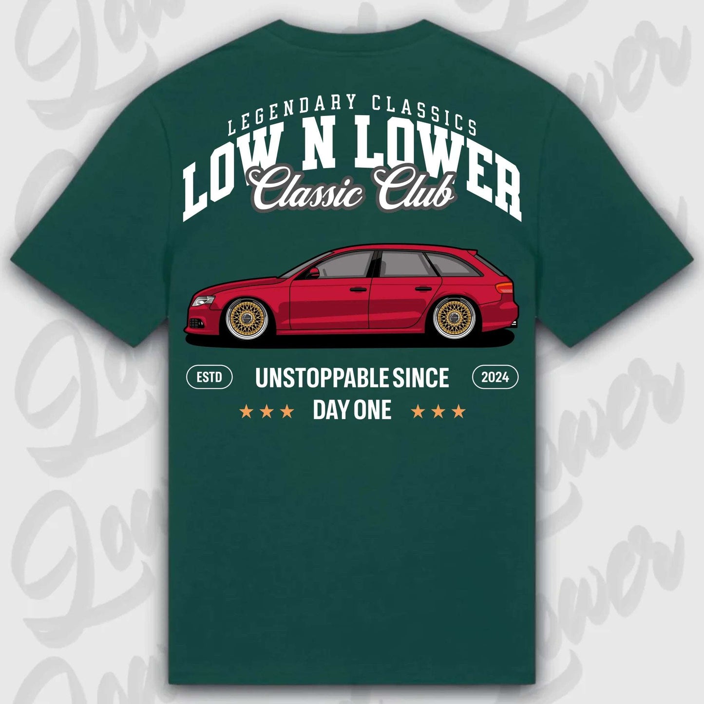 T-Shirt B8 Avant - personalisiert Standard T-Shirt ( Back Print ) Glazed-Green XXL