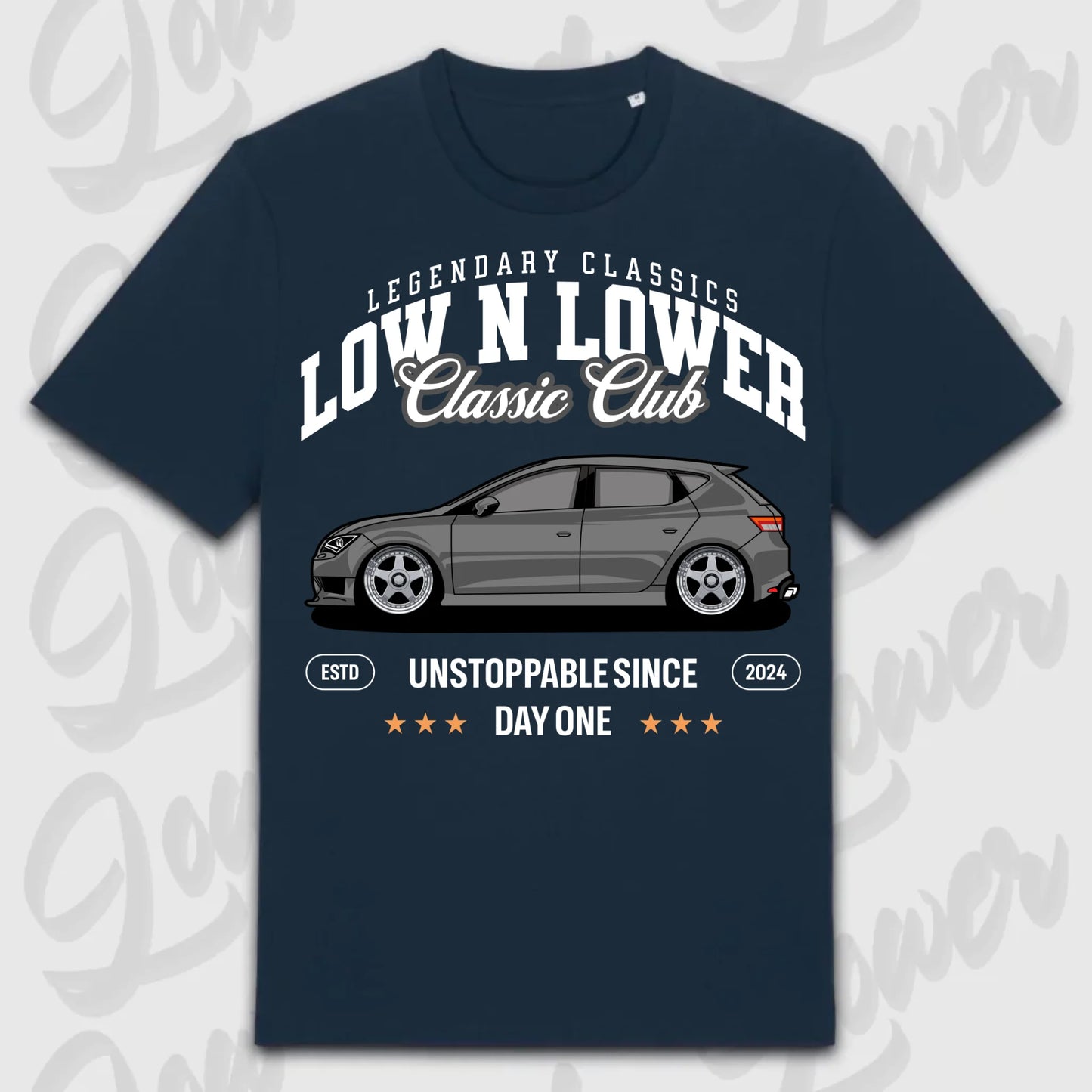 T-Shirt Leon III - personalisiert Standard T-Shirt ( Front Print ) French-Navy