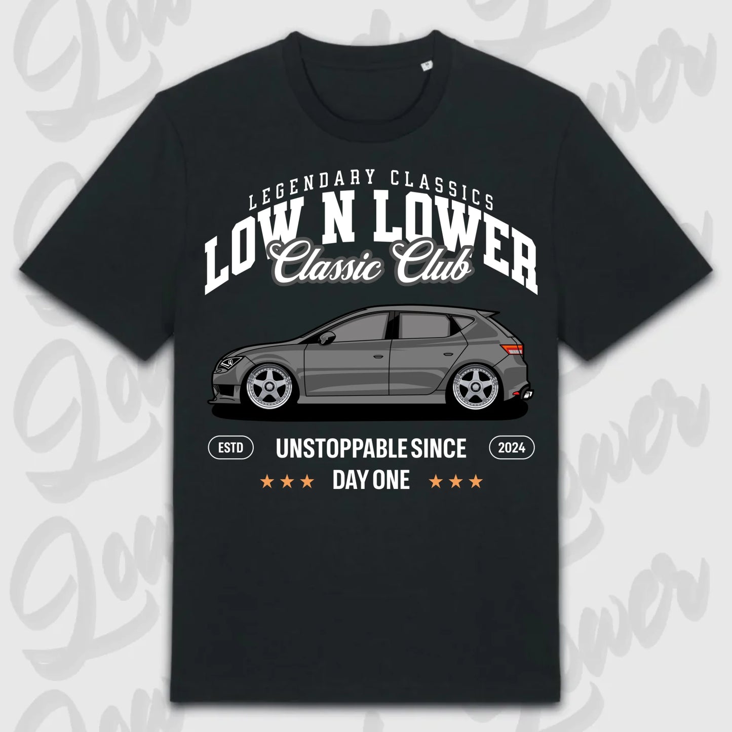 T-Shirt Leon III - personalisiert Standard T-Shirt ( Front Print ) Black