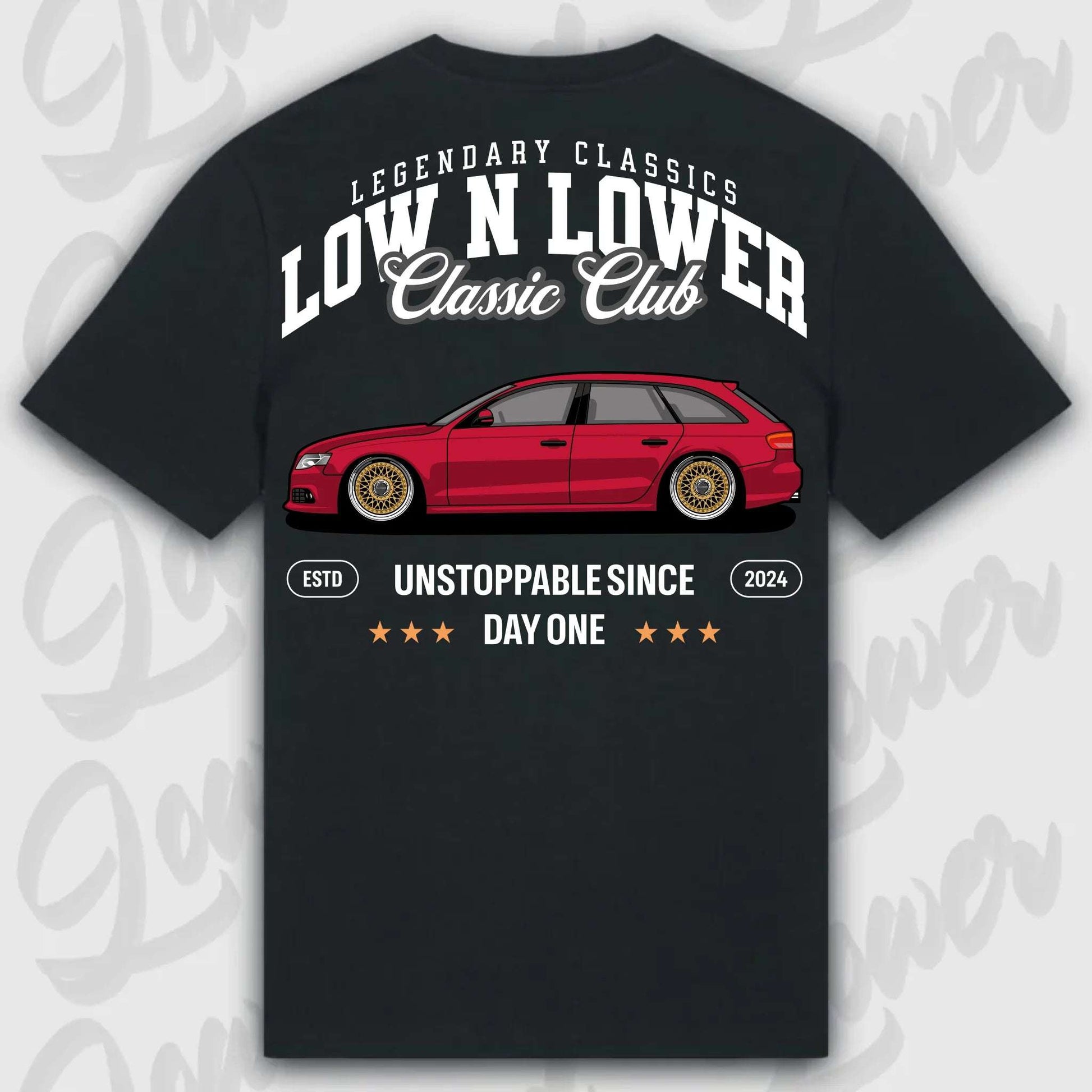 T-Shirt B8 Avant - personalisiert Standard T-Shirt ( Back Print ) Black