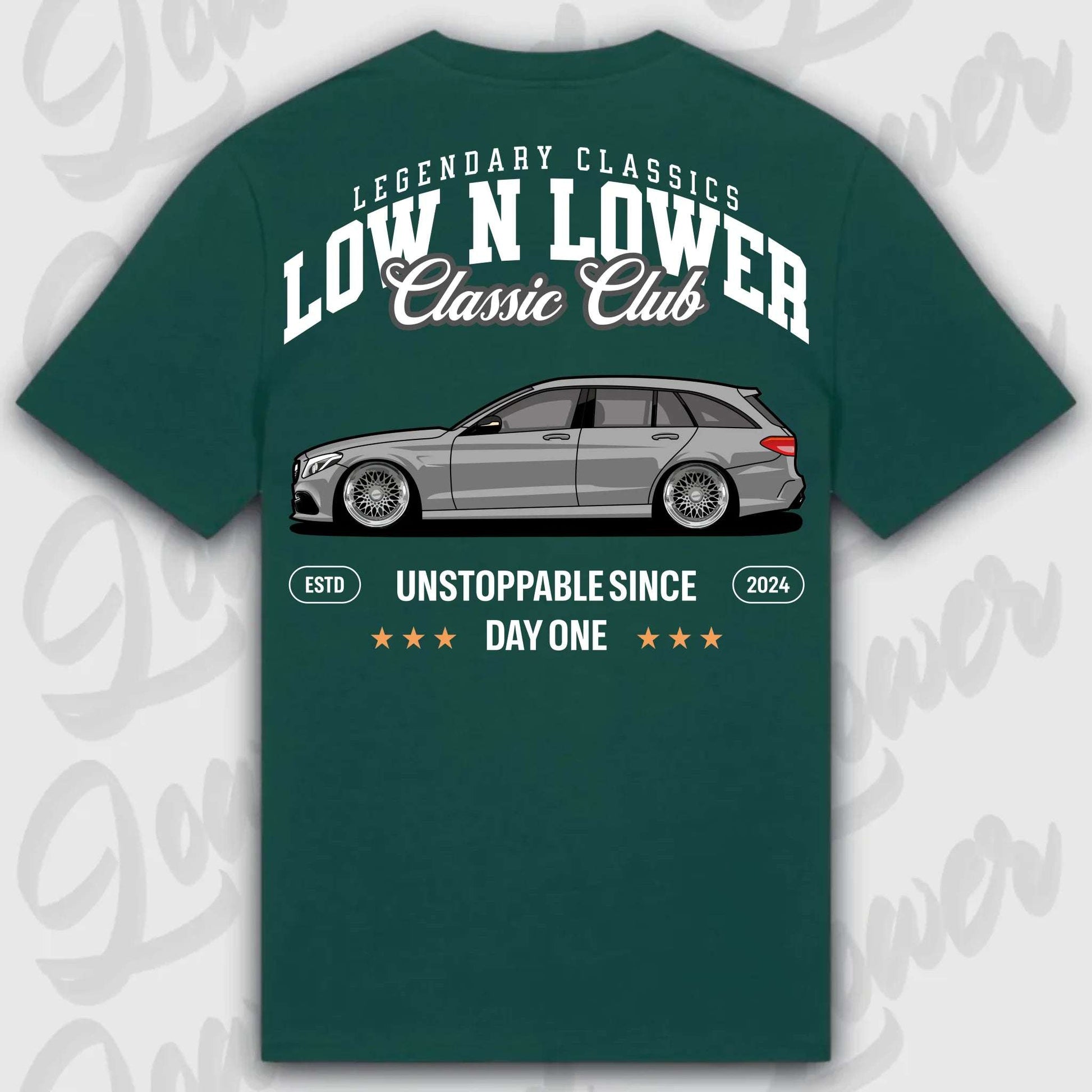T-Shirt W205 - personalisiert Standard T-Shirt ( Back Print ) Glazed-Green XXL