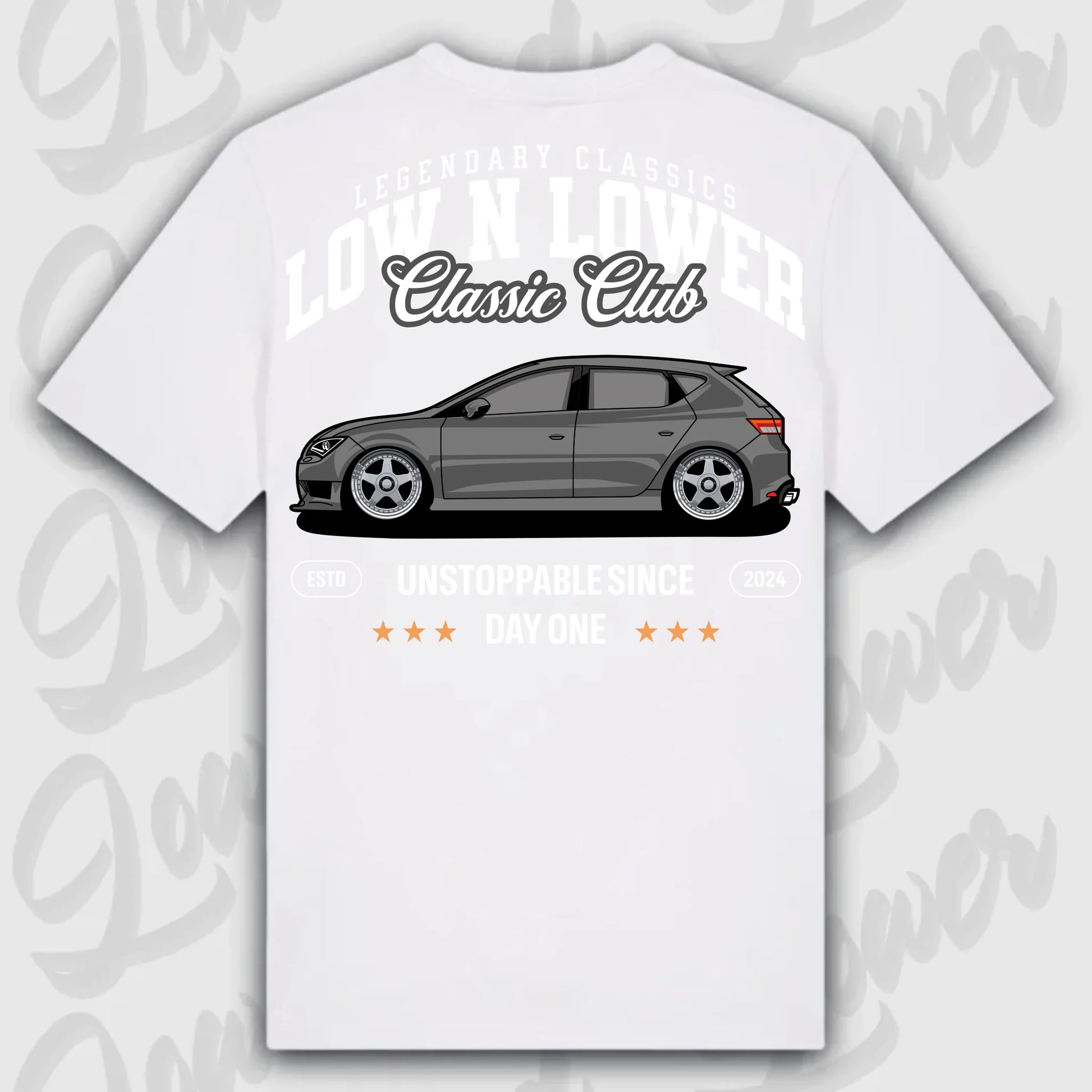 T-Shirt Leon III - personalisiert Standard T-Shirt ( Back Print ) White