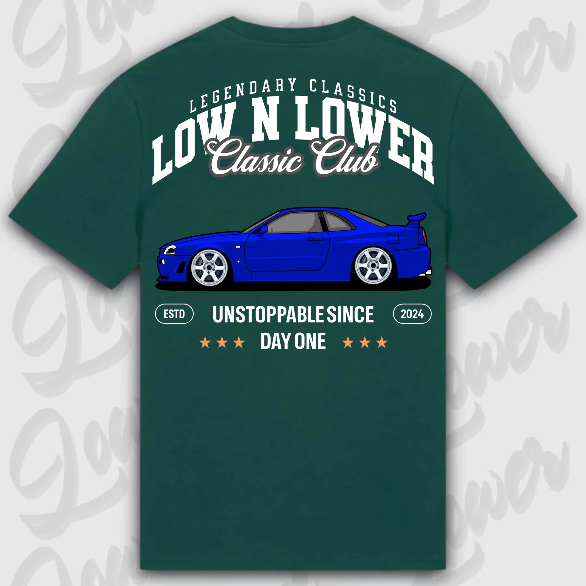 Mockup Stand shirt teeinblue -      