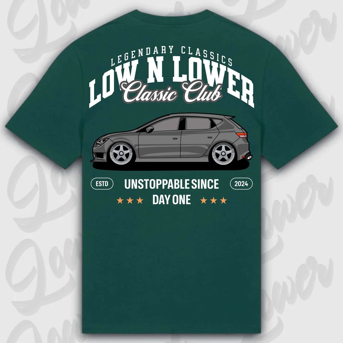 T-Shirt Leon III - personalisiert Standard T-Shirt ( Back Print ) Glazed-Green XXL