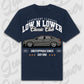 T-Shirt RS3 C8 - personalisiert Oversized T-Shirt ( Front Print ) French-Navy