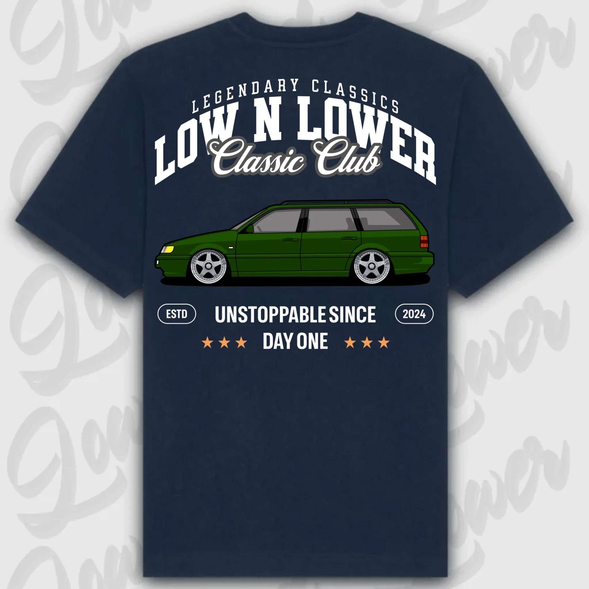 T-Shirt 35i - personalisiert Standard T-Shirt ( Back Print ) French-Navy