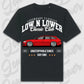 T-Shirt RS6 Avant - personalisiert Oversized T-Shirt ( Front Print ) Black