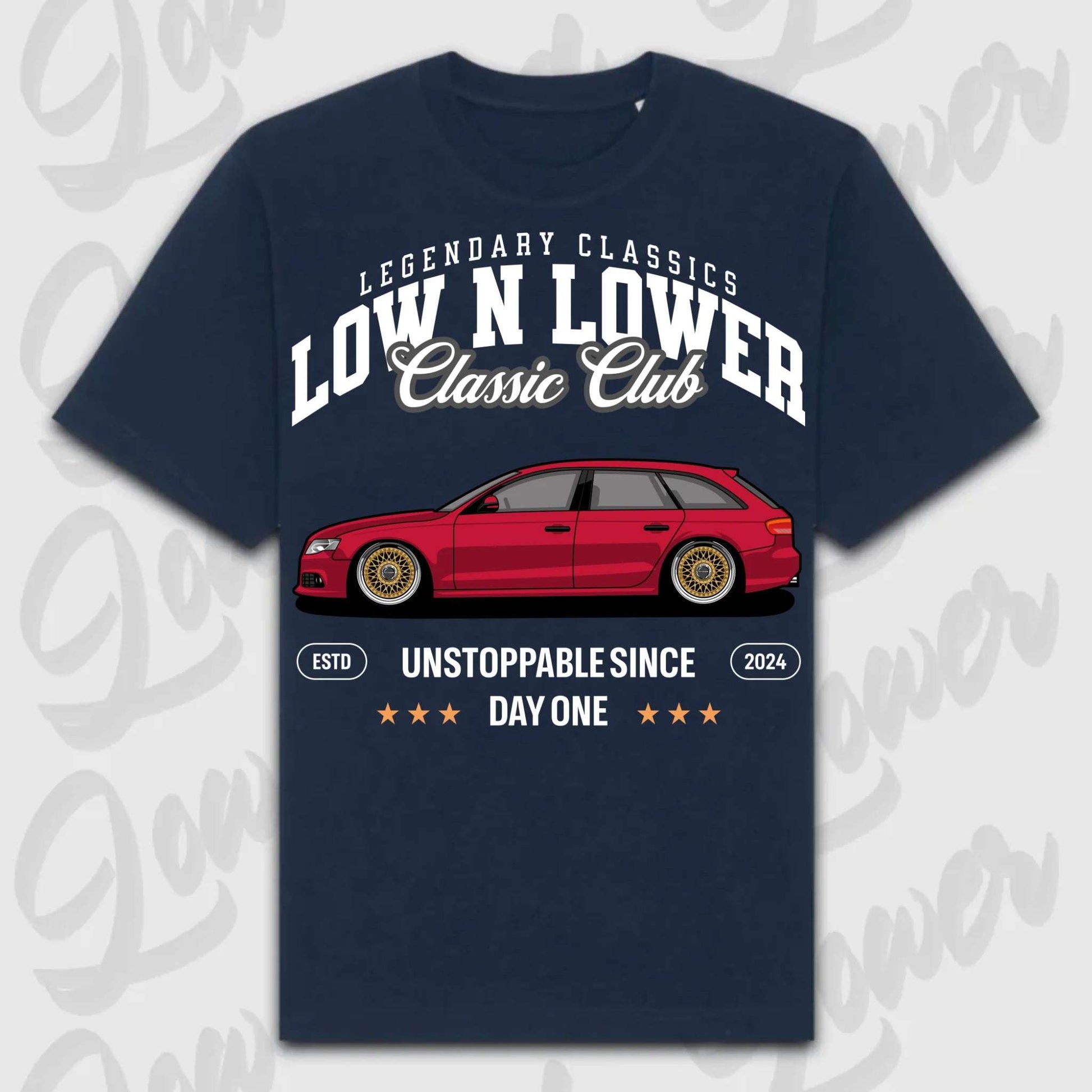 T-Shirt B8 Avant - personalisiert Oversized T-Shirt ( Front Print ) French-Navy