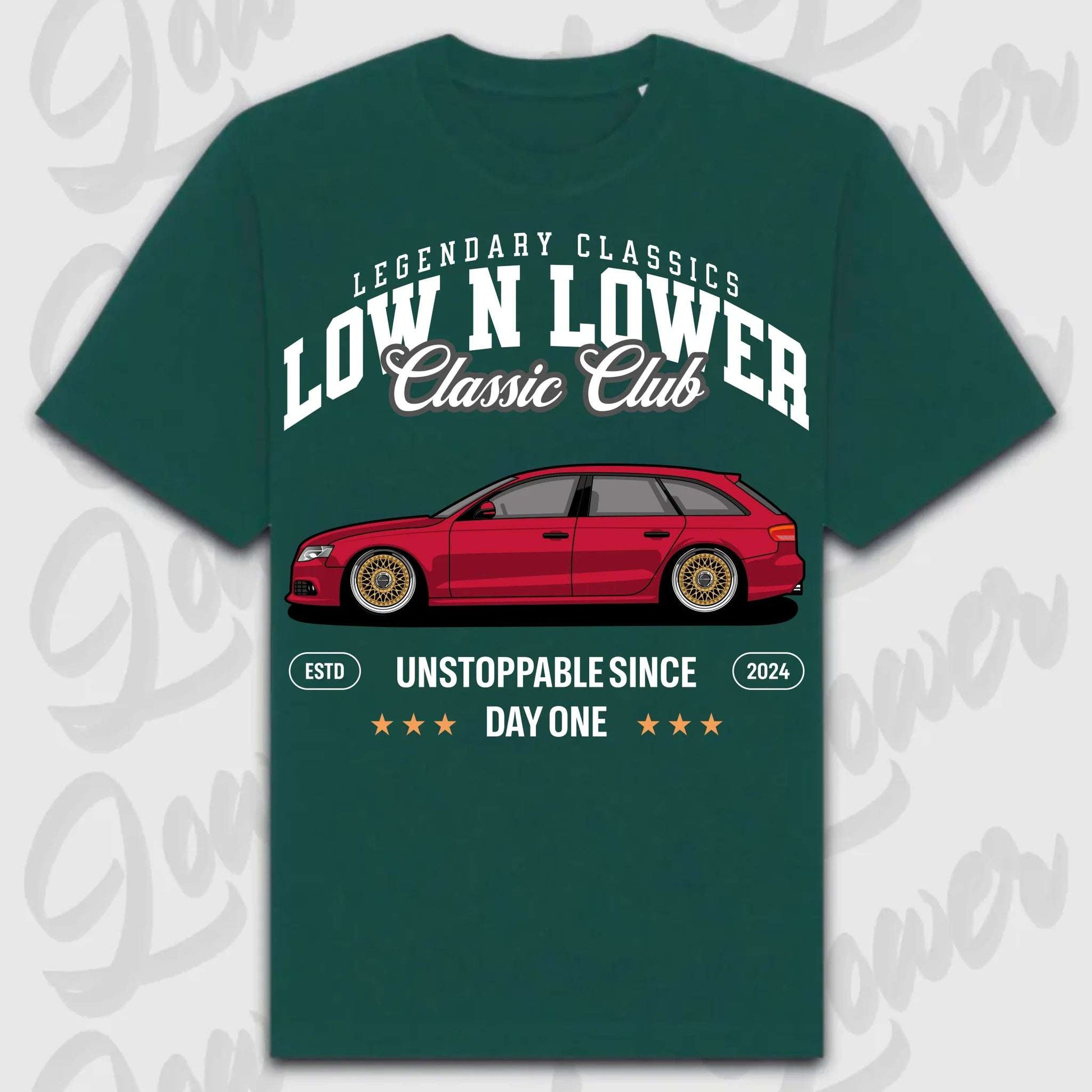 T-Shirt B8 Avant - personalisiert Oversized T-Shirt ( Front Print ) Glazed-Green