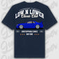 T-Shirt Skyline GT-R34 - personalisiert Standard T-Shirt ( Back Print ) French-Navy