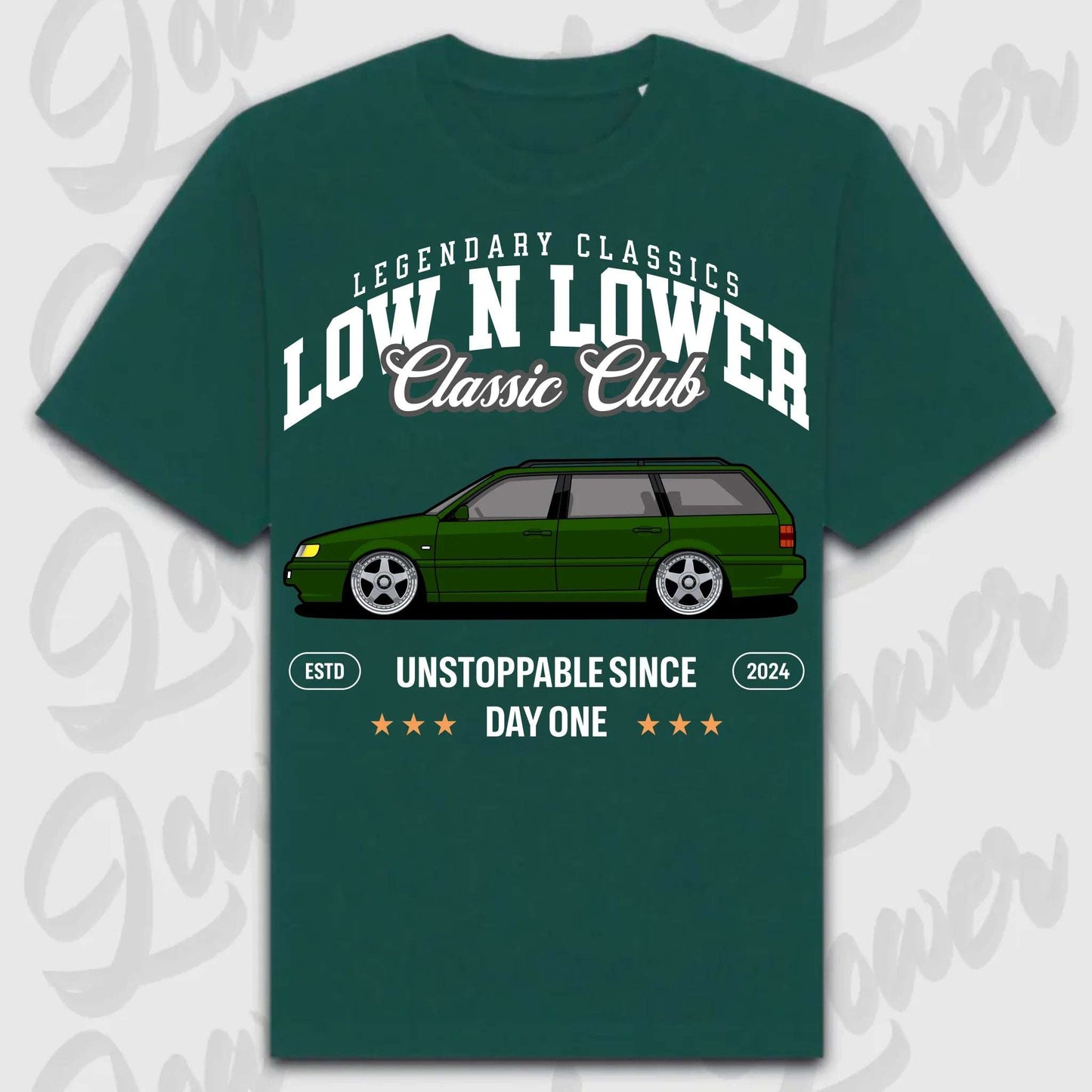 T-Shirt 35i - personalisiert Oversized T-Shirt ( Front Print ) Glazed-Green