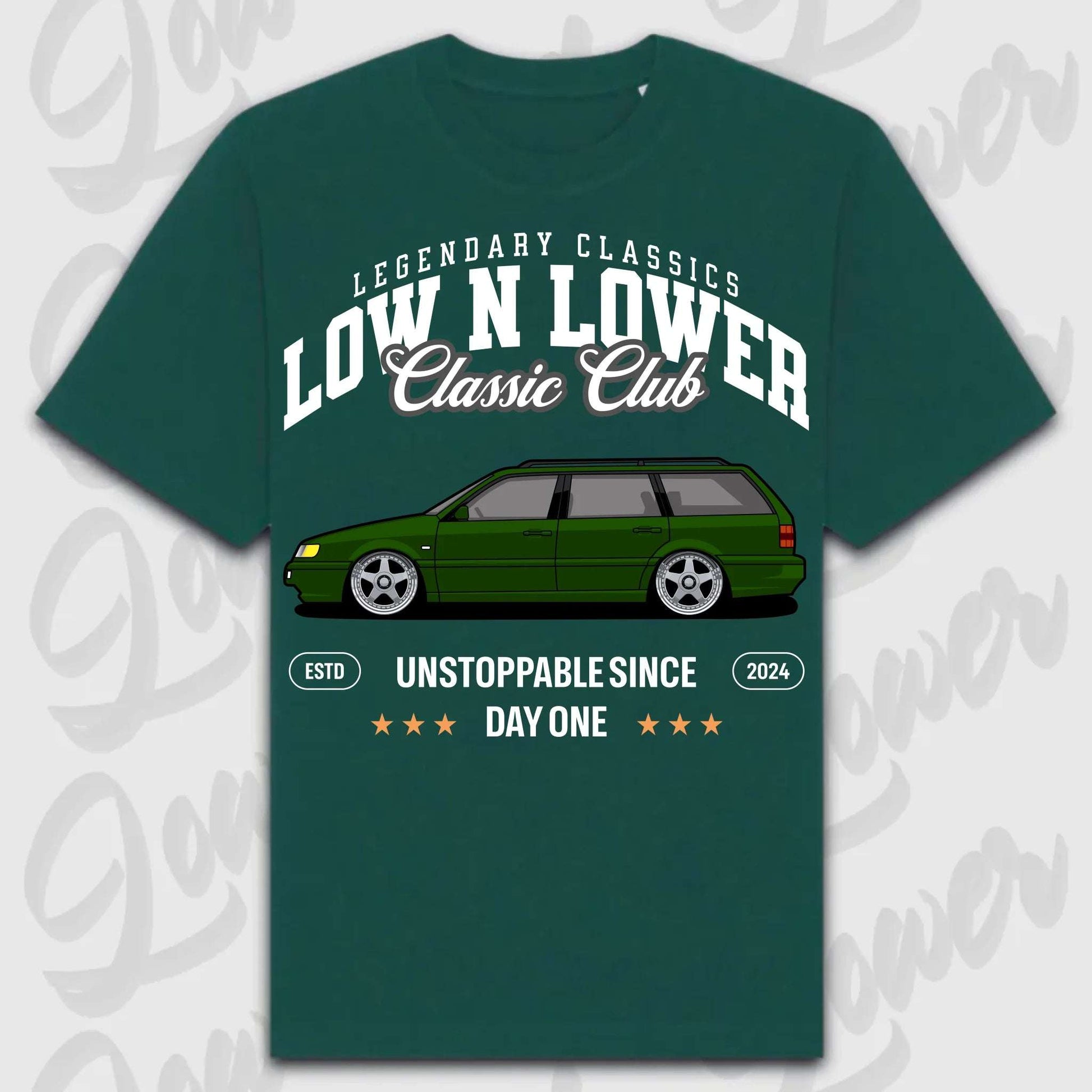 T-Shirt 35i - personalisiert Oversized T-Shirt ( Front Print ) Glazed-Green